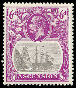 Ascension Island Plate Flaws in our 2nd September stamp auction