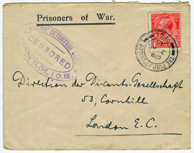 How the Isle of Man Internment Camps handled letters in WW1 & WW2