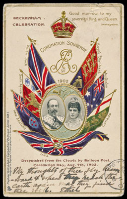 Rare Balloon Post Postcard in September 20 Auction