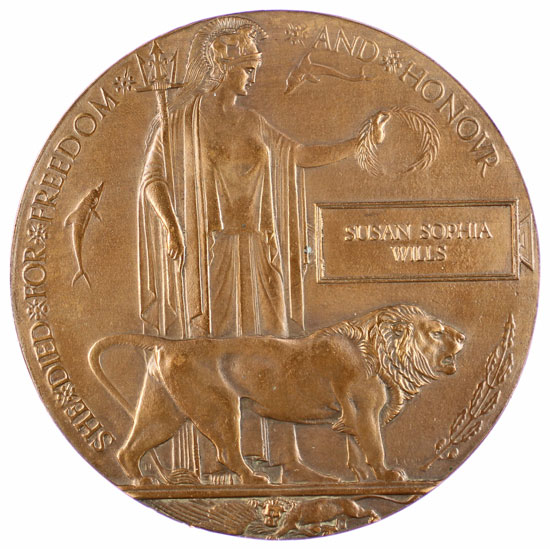 Record price for a female's WW1 Memorial Plaque?