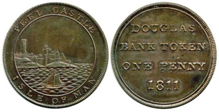 Isle of Man 1811 Bank Token to be sold in our 22nd April 2015 Coin Auction
