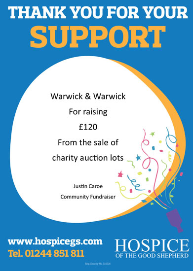 Charitable donation to the Hospice of the Good Shepherd