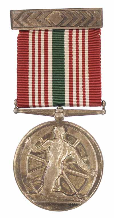 Extremely rare WW2 London Passenger Transport Board Medal For Bravery to Thomas W.S. Large.
