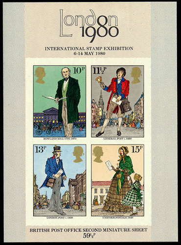 Rowland Hill mini sheet errors