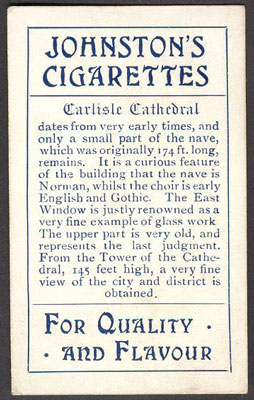 Rare Cards from Johnston of Carlisle