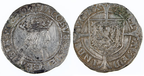 Scottish James V Groat in our 22nd April Coin Auction