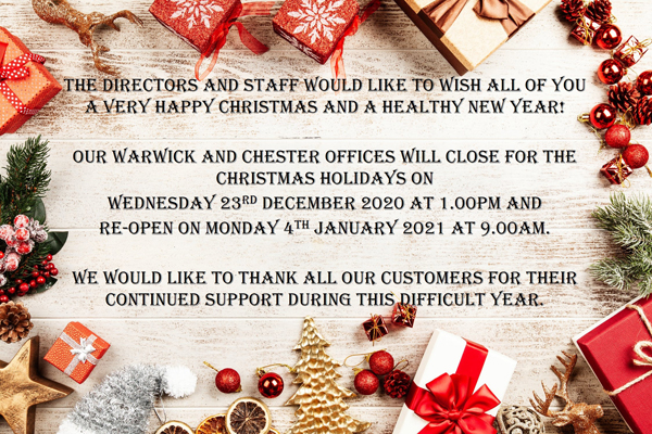 Christmas opening times 2020