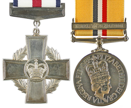 2003 Battle of Majar al Kabir Parachute Regiment Conspicuous Gallantry Cross in April 20th Auction