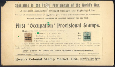 Ewens' Archive, Philatelic Trading 100 Years Ago