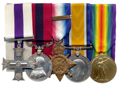 WWI Double Gallantry MC & DCM Royal Field Artillery Group