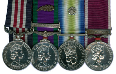 1982 Falklands War bombing of the Sir Galahad Military Medal group to WO1 B T Neck 1st Bn Welsh Guards