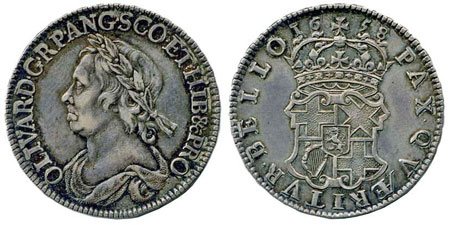 Oliver Cromwell half crown offered in 17th June specialist coin auction