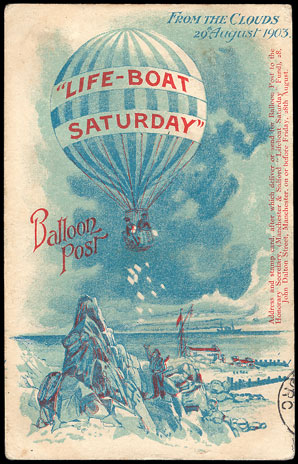 Rare Balloon-flown Postcards in January 7 Philatelic Auction.