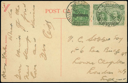 Rare Rhodesia Double Head covers in the Norman Levin collection