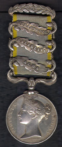 1854 Charge of the Light Brigade KIA Crimea Medal to Pvt Edward Loftus 17th Lancers