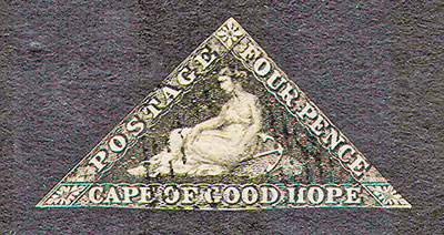 The Enigma that is the Cape 4d. black Triangular