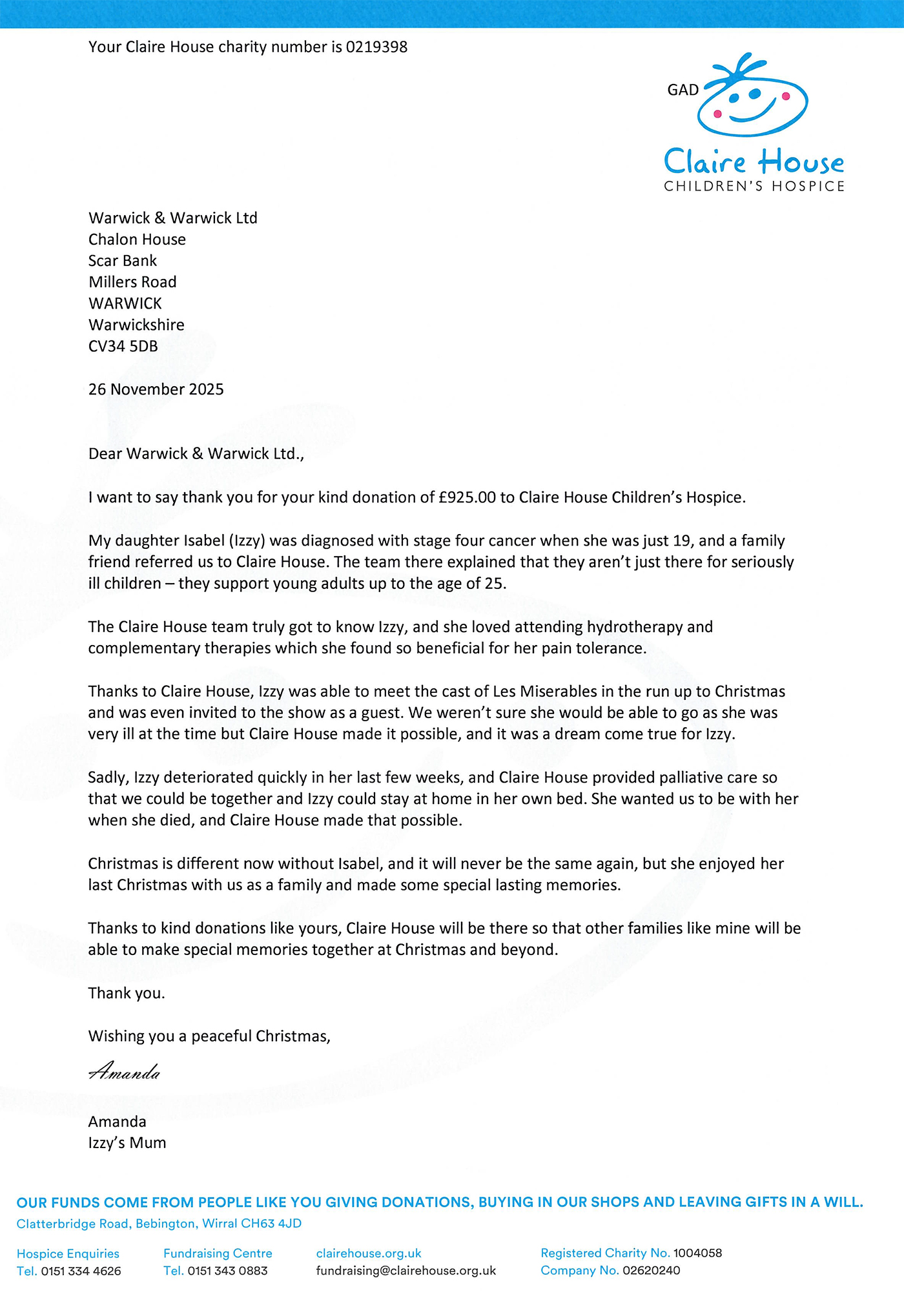 Claire House Children's Hospice